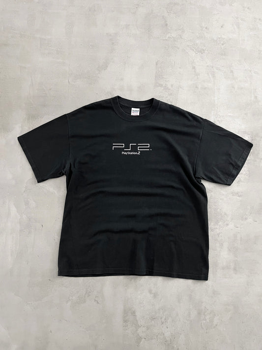 BLACK PLAYSTATION 2 PROMO TEE - 2000S - XL