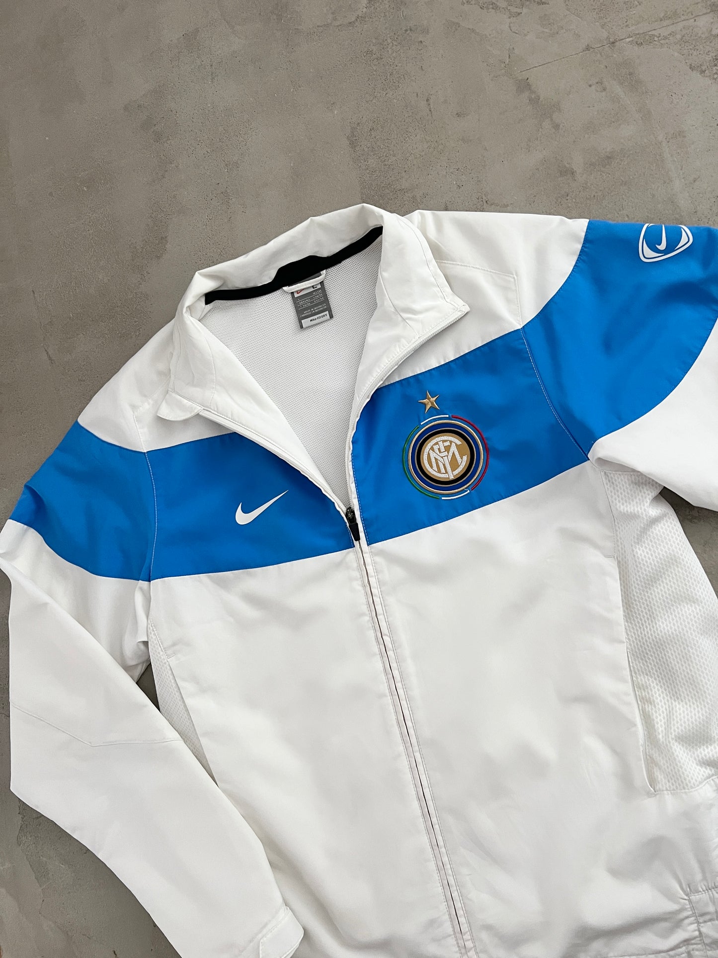 WHITE INTER MILAN NIKE JACKET - 2000S - L