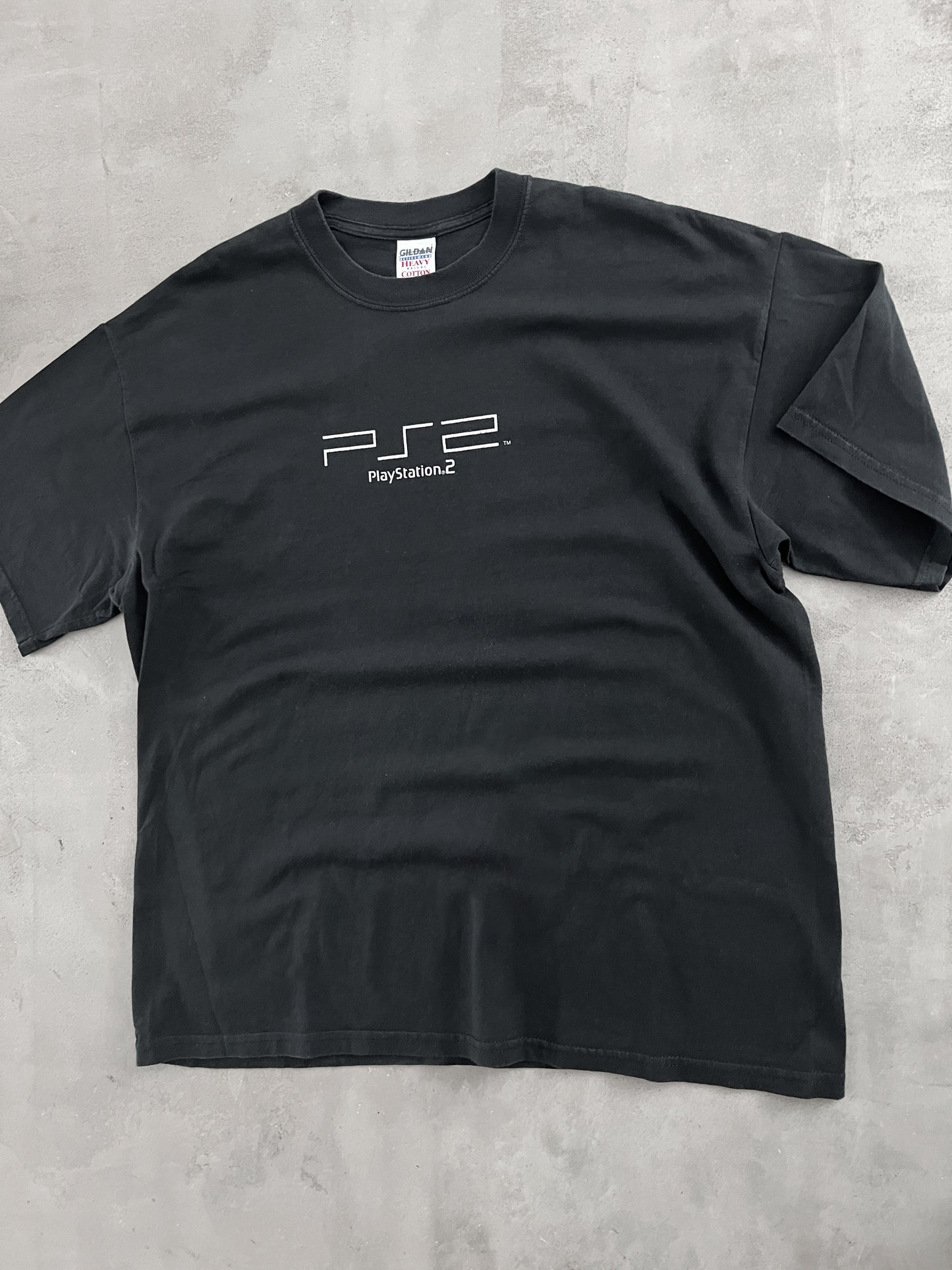 BLACK PLAYSTATION 2 PROMO TEE - 2000S - XL