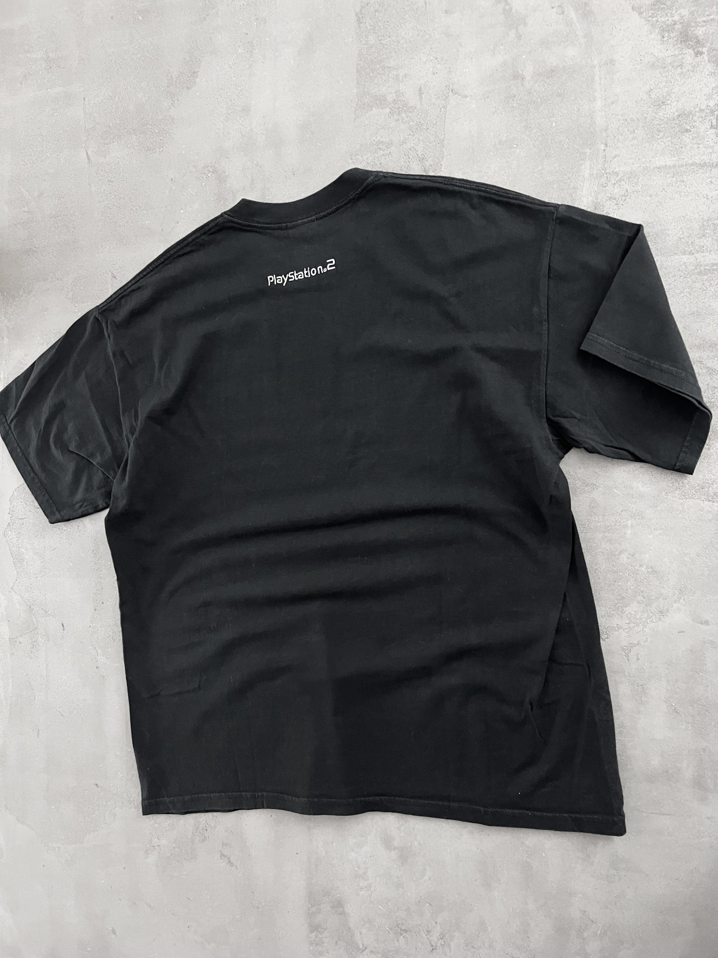 BLACK PLAYSTATION 2 PROMO TEE - 2000S - XL