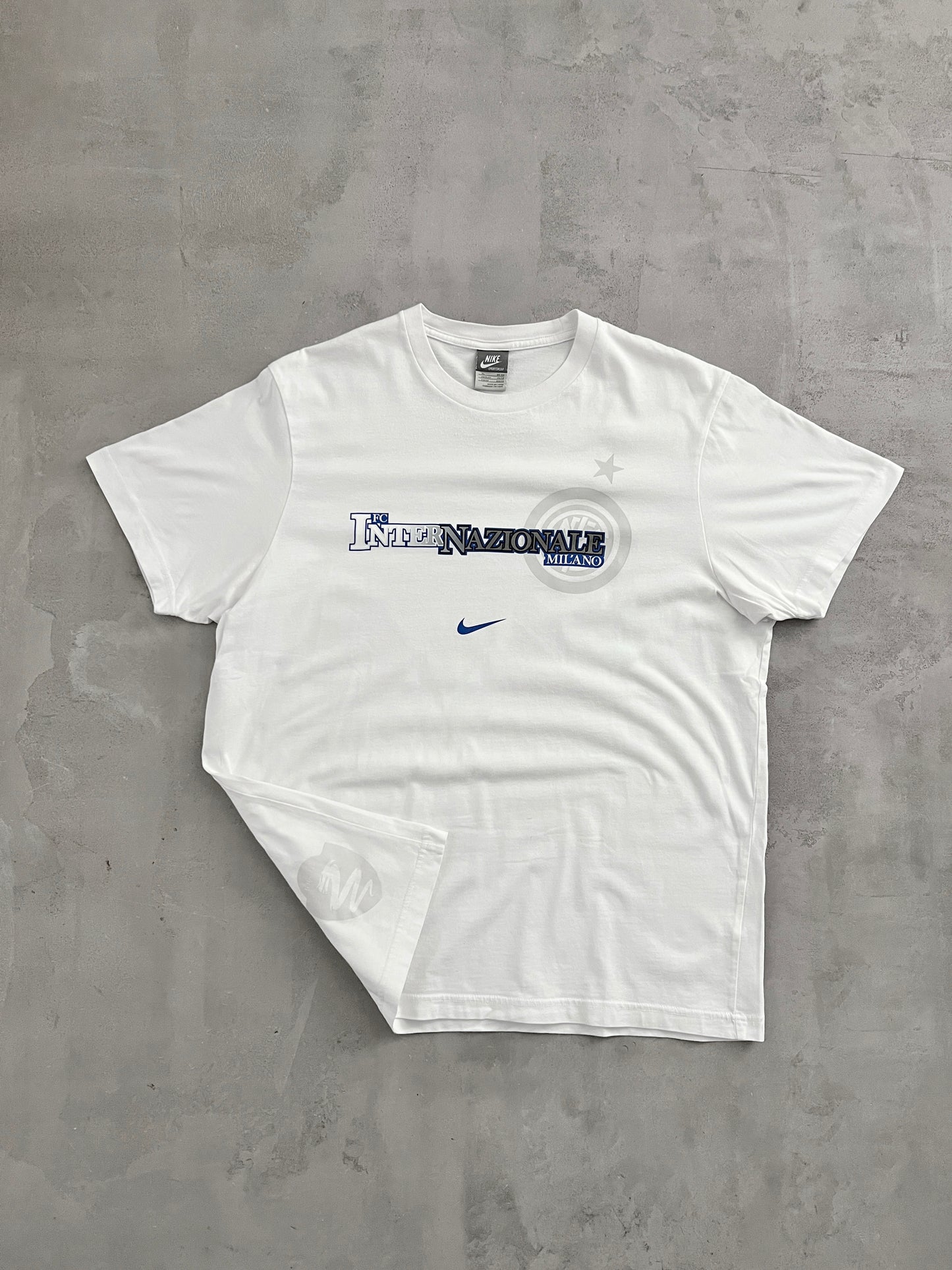 WHITE INTER MILAN NIKE TEE - 2000S - L