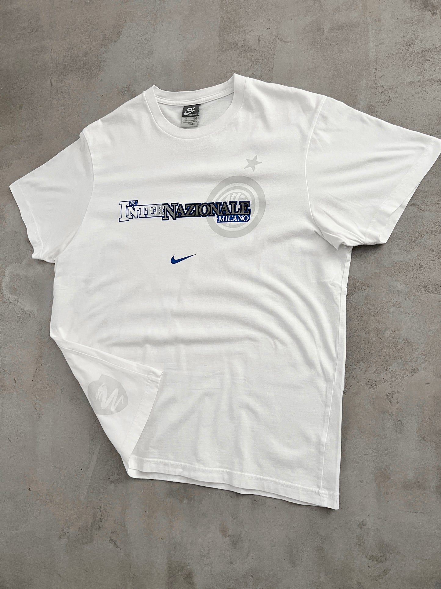 WHITE INTER MILAN NIKE TEE - 2000S - L
