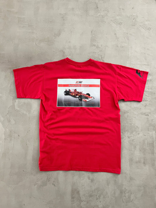 RED FERNANDO ALONSO FERRARI F1 TEE - 2000S - L