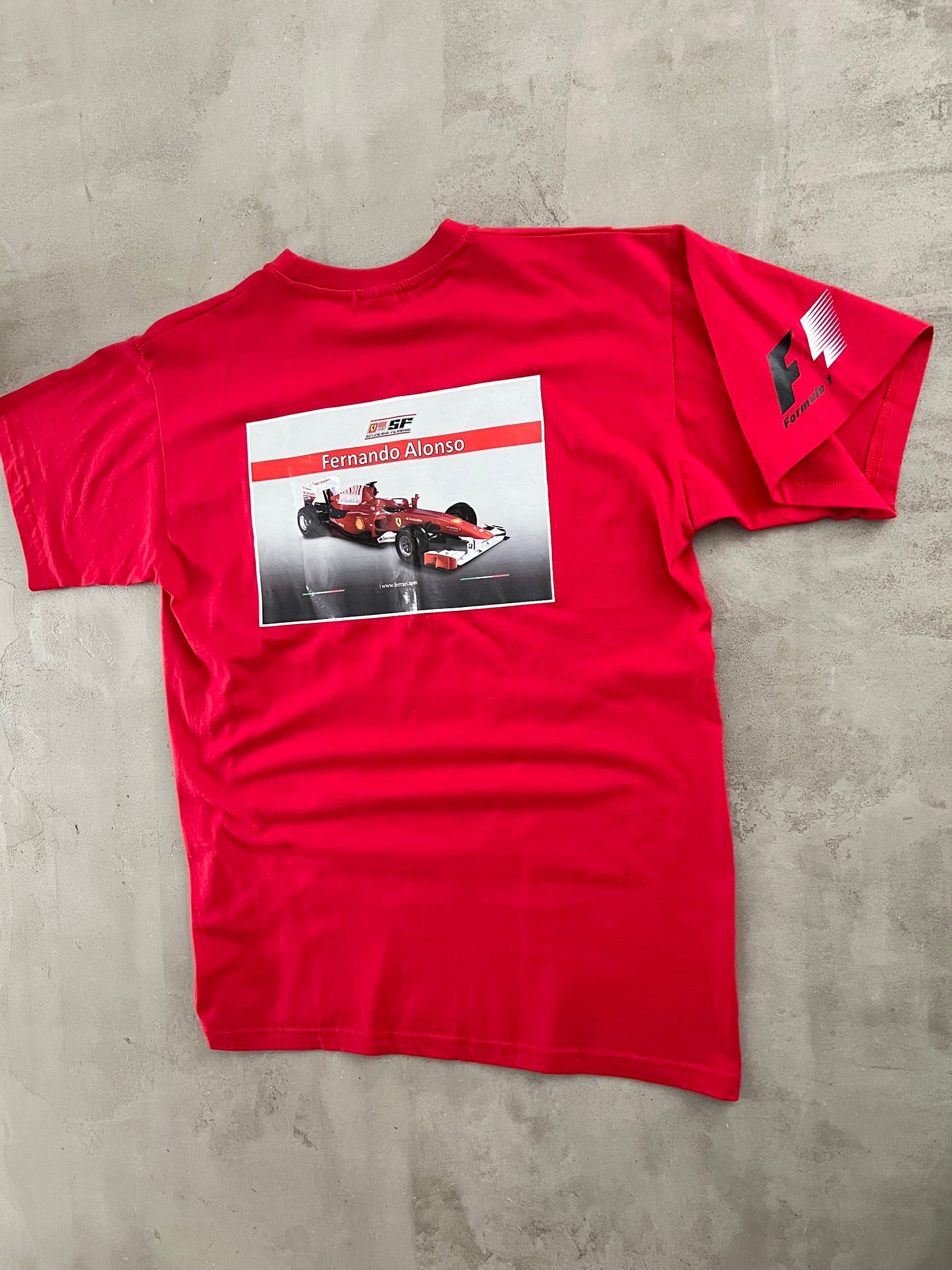 RED FERNANDO ALONSO FERRARI F1 TEE - 2000S - L