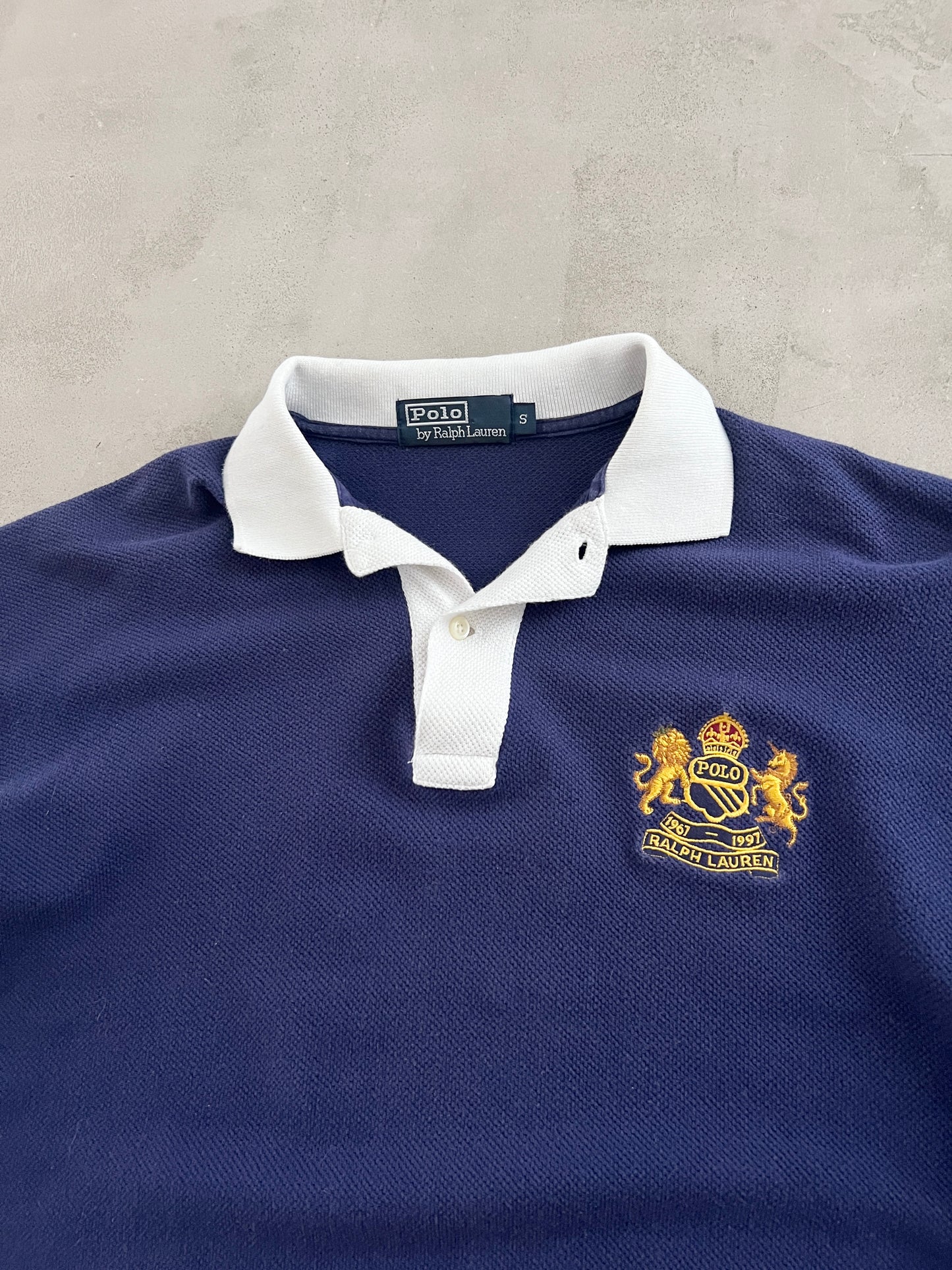 NAVY RALPH LAUREN LONGSLEEVE - 2000S - S/M
