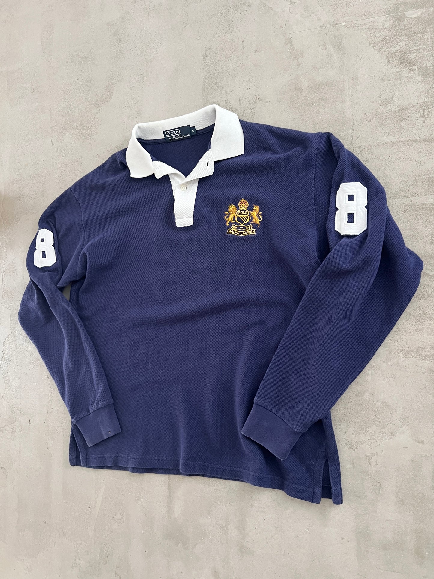 NAVY RALPH LAUREN LONGSLEEVE - 2000S - S/M