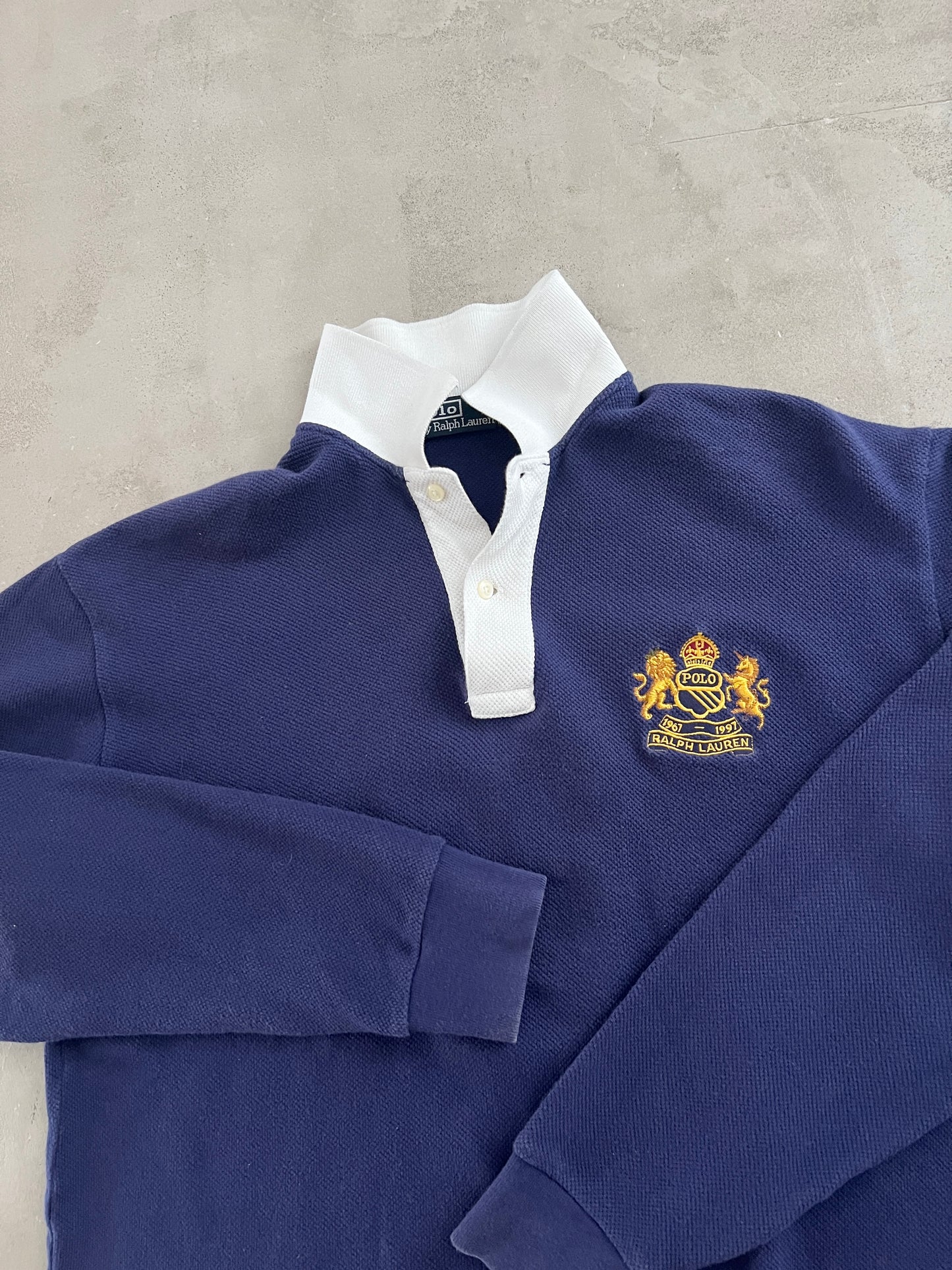 NAVY RALPH LAUREN LONGSLEEVE - 2000S - S/M