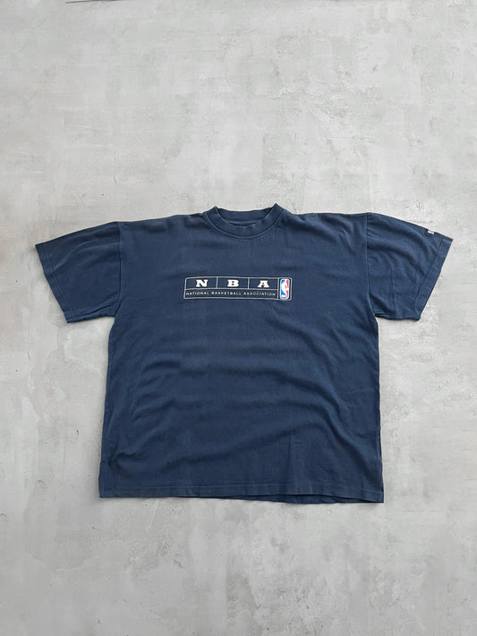 FADED NAVY NBA TEE - 1990S - L