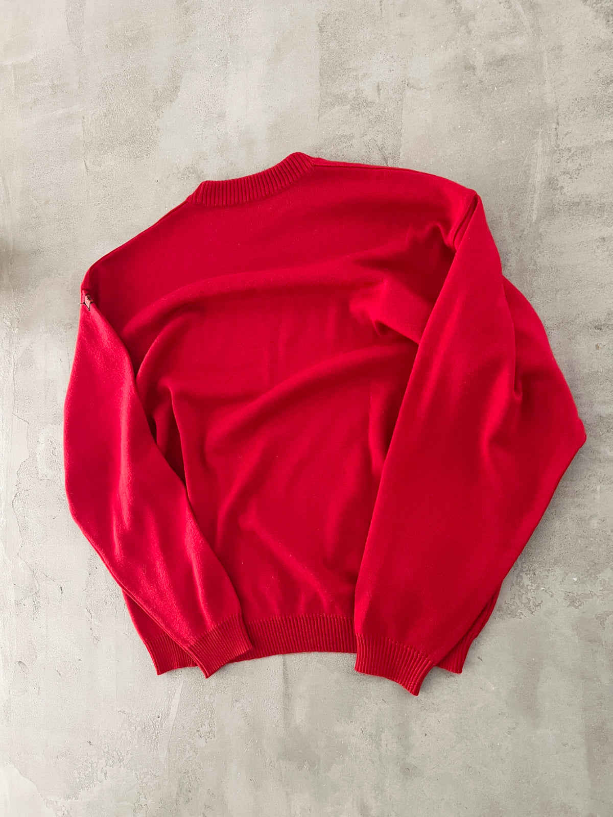 RED FERRARI KNIT SWEATER - 2000S - M/L