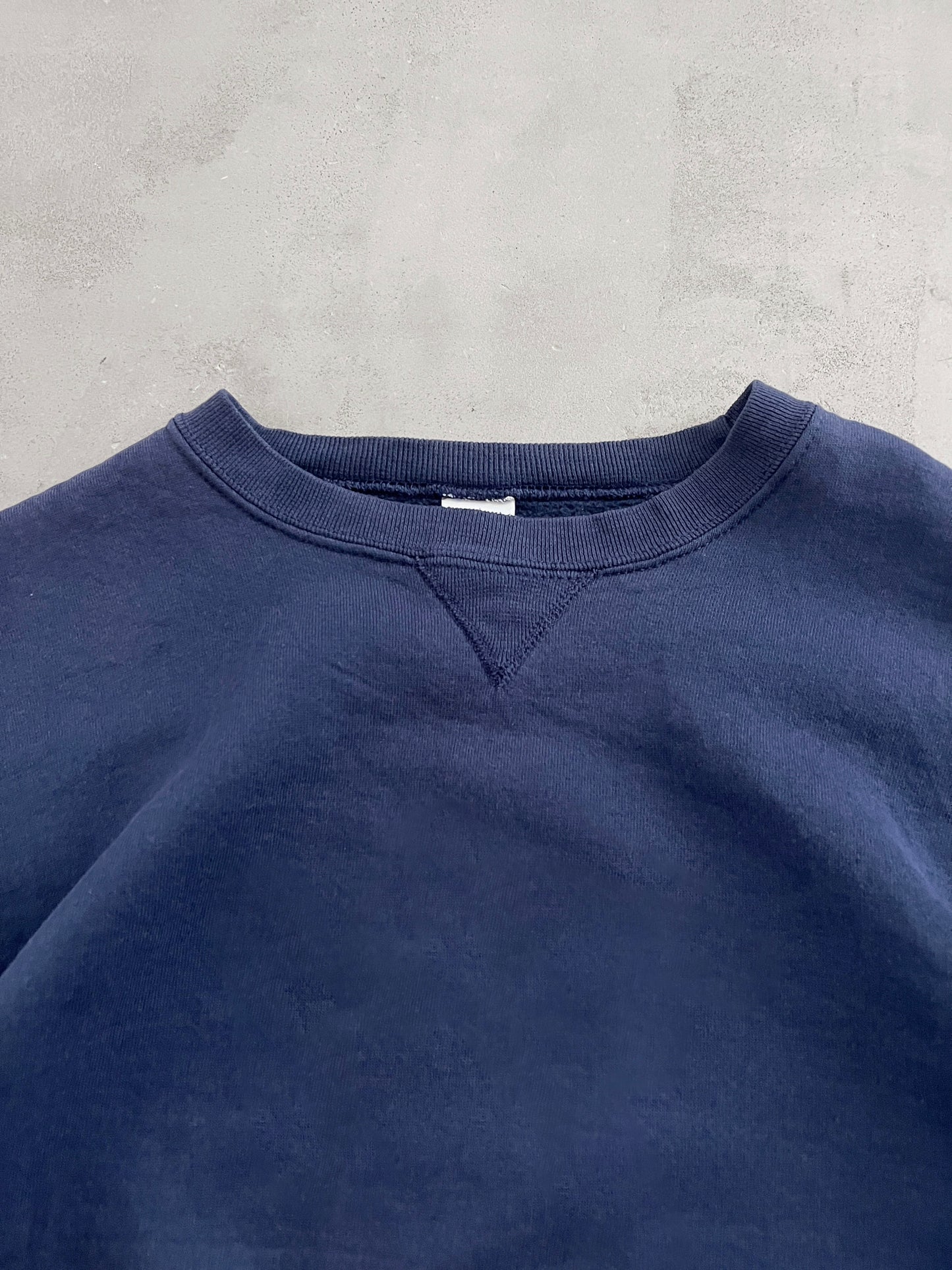 NAVY RUSSELL SWEATER - 1990S - L/M