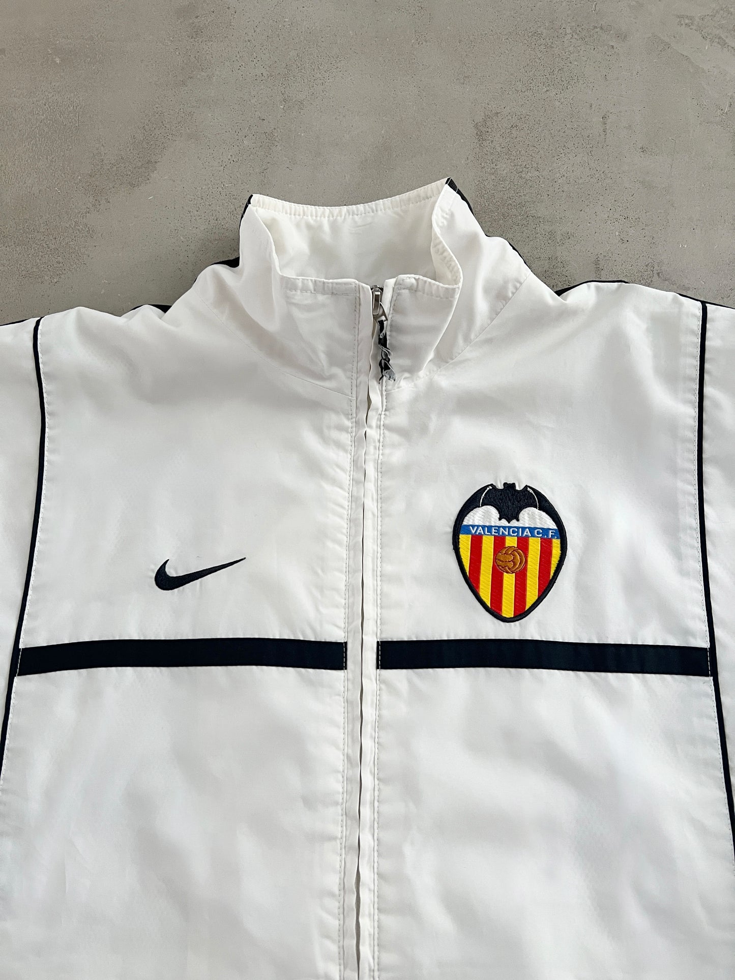 WHITE VALENCIA NIKE TRACK JACKET - 2000S - S/M