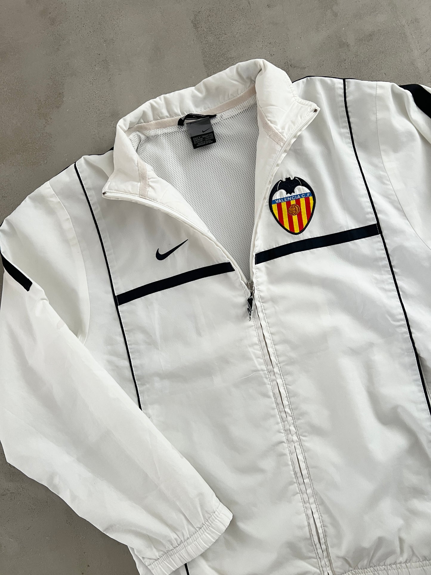 WHITE VALENCIA NIKE TRACK JACKET - 2000S - S/M
