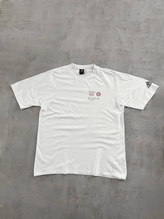 WHITE FC BAYERN AUDI TEE - 2000S - L