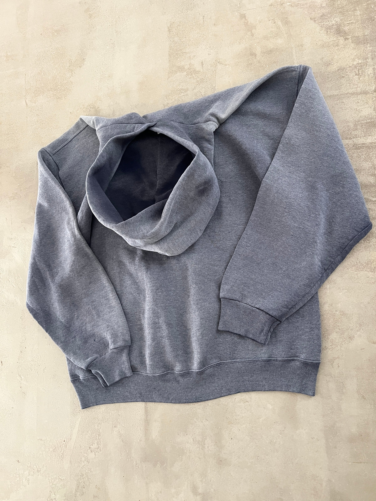 FADED GREY UBC RUSSELL HOODIE - 1990S - L/M