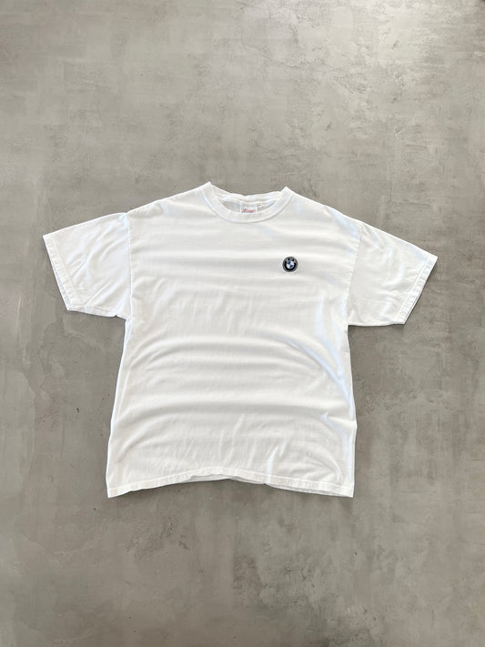 WHITE BMW TEE - 1990S - L