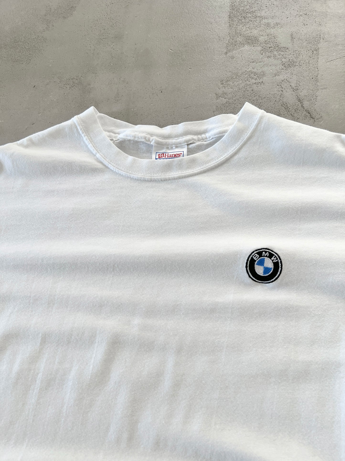 WHITE BMW TEE - 1990S - L