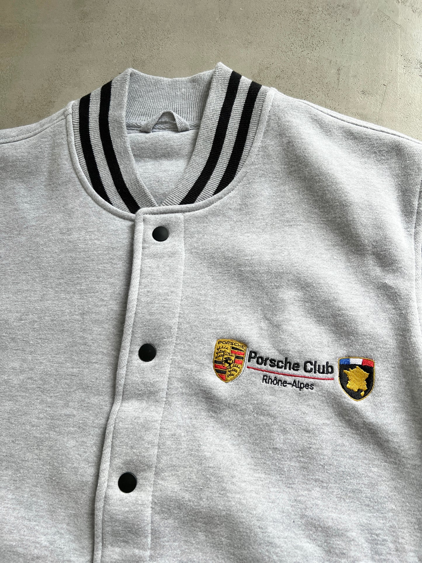 GREY/BLACK PORSCHE FRANCE JACKET - 2000S - L/XL