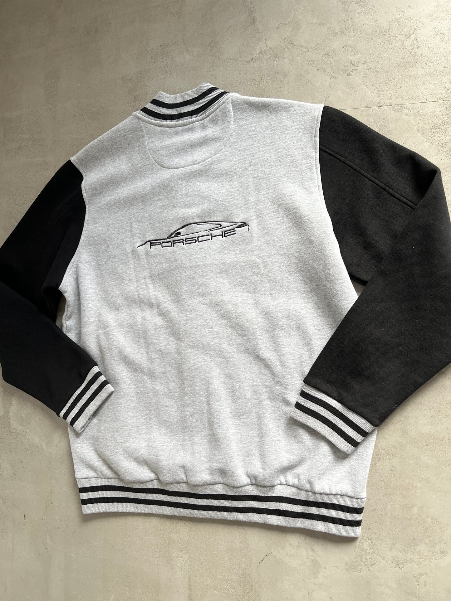 GREY/BLACK PORSCHE FRANCE JACKET - 2000S - L/XL