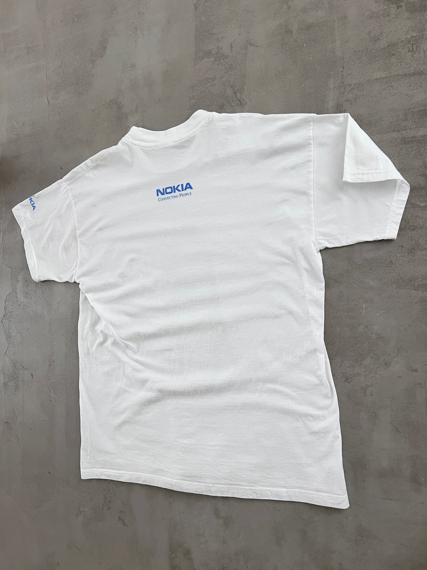 WHITE NOKIA PROMO TEE - 2000S - L/M