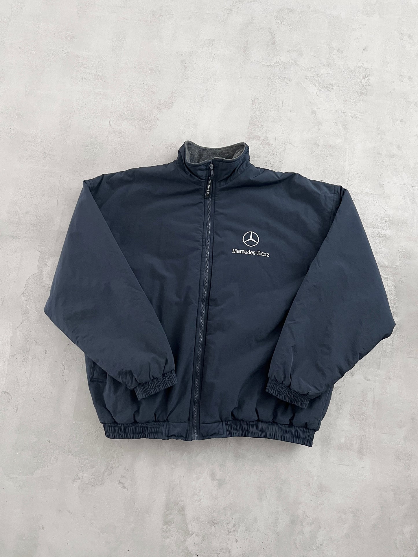 NAVY MERCEDES BENZ JACKET - 2000S - L