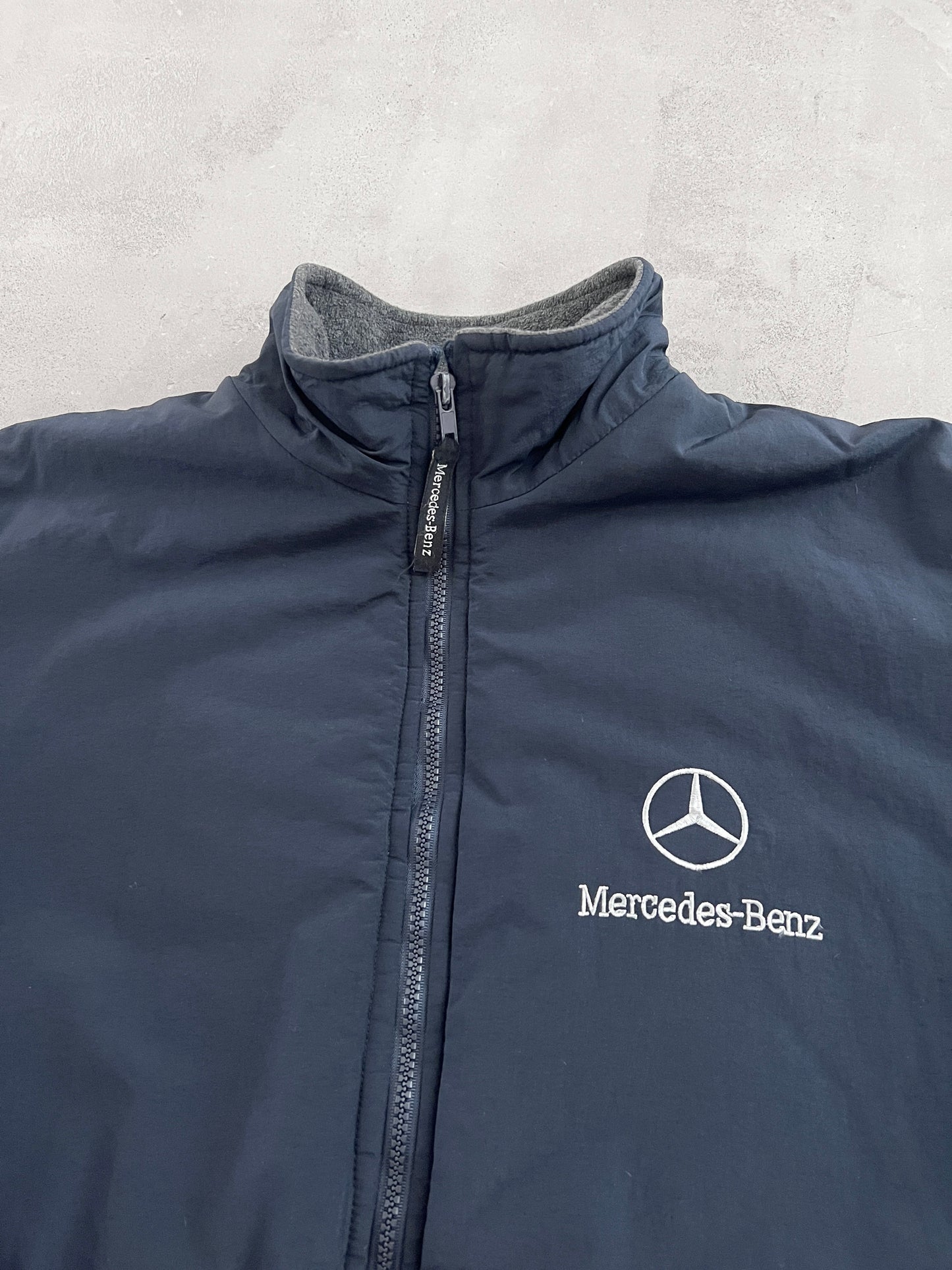 NAVY MERCEDES BENZ JACKET - 2000S - L