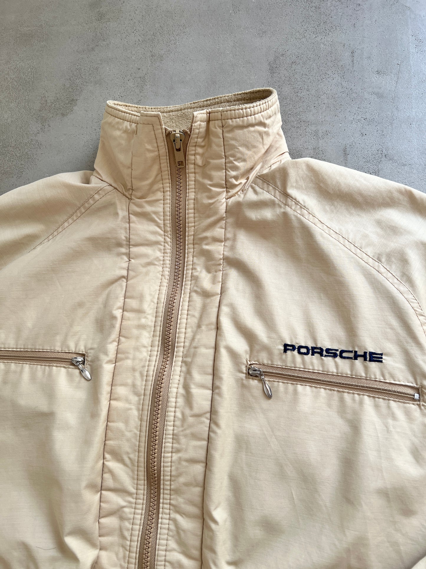 CREME PORSCHE JACKET - 1990S - S