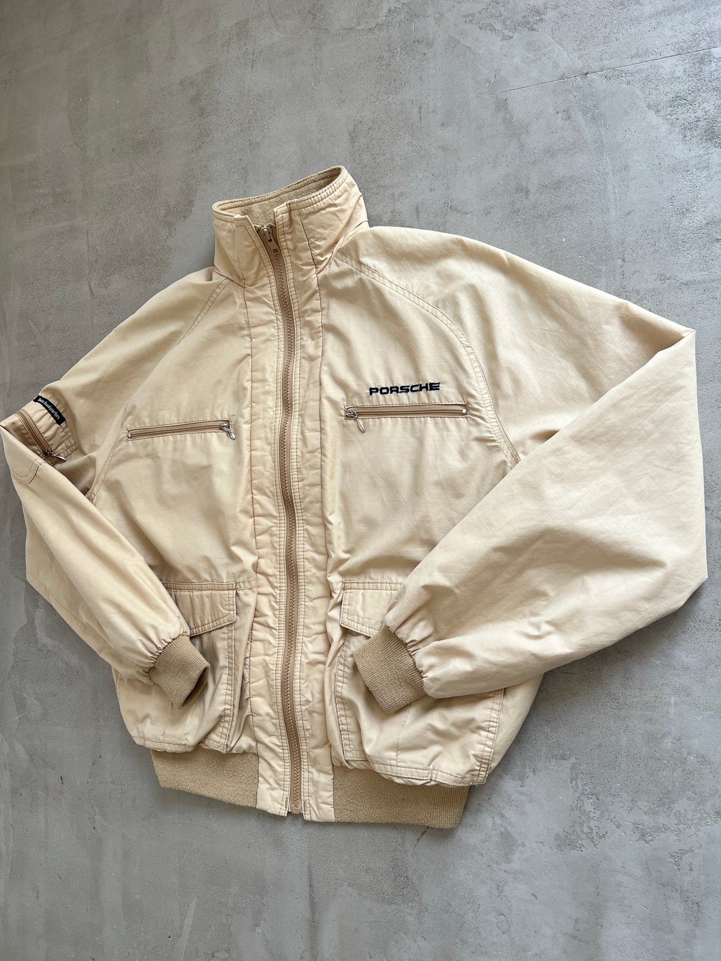 CREME PORSCHE JACKET - 1990S - S