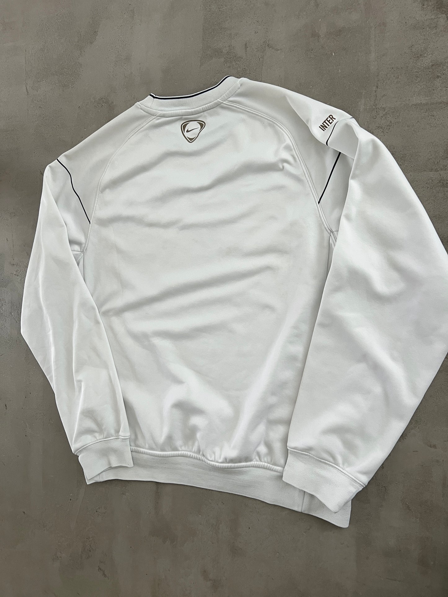 WHITE INTER MILAN NIKE SWEATER - 2000S - M