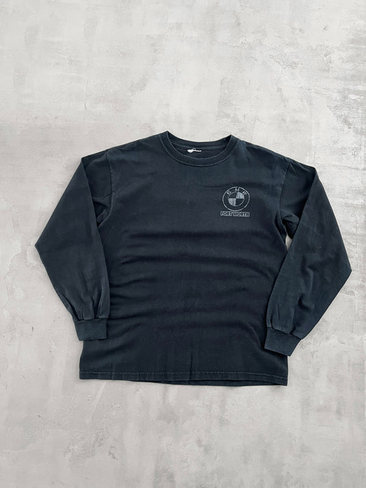 FADED BLACK BMW LONGSLEEVE - 2000S - S