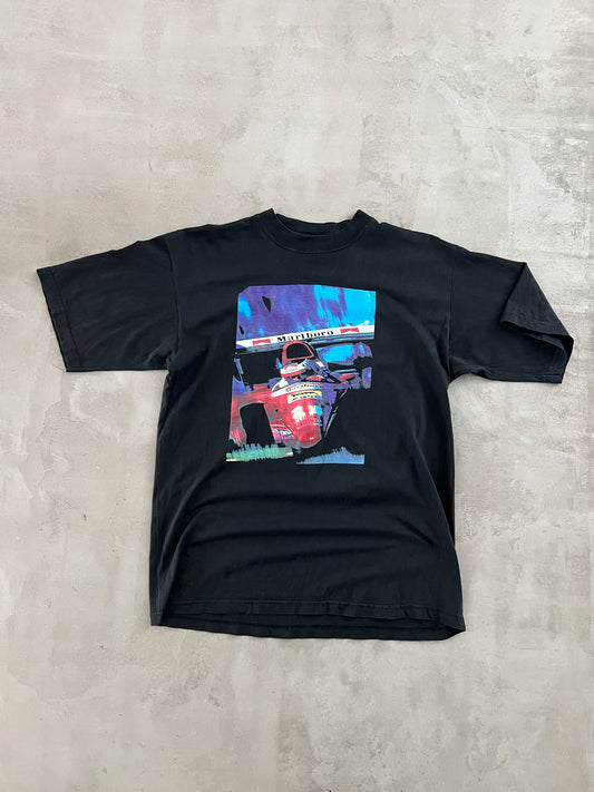 BLACK MARLBORO F1 RACING TEE - 2000S - L
