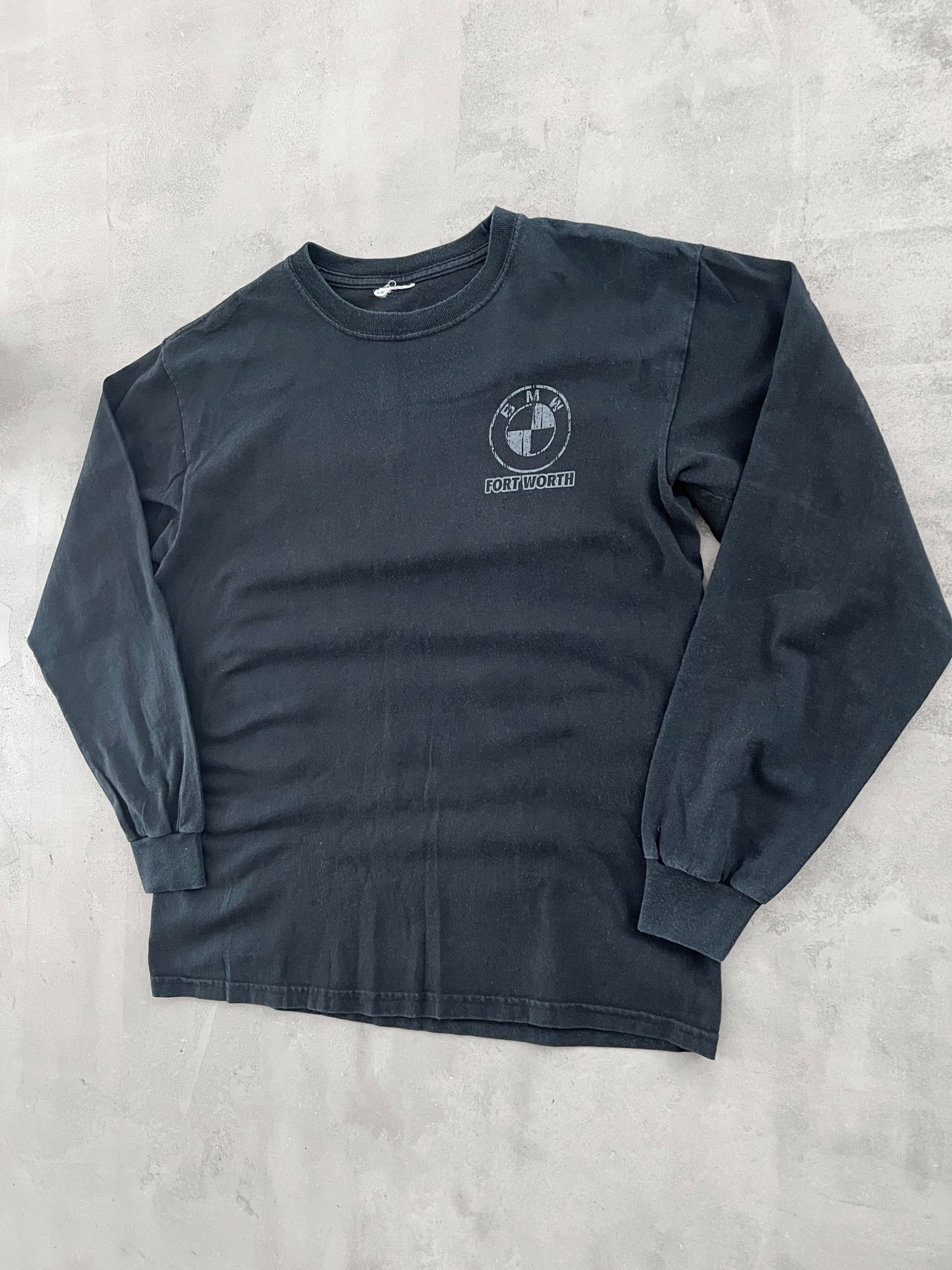 FADED BLACK BMW LONGSLEEVE - 2000S - S