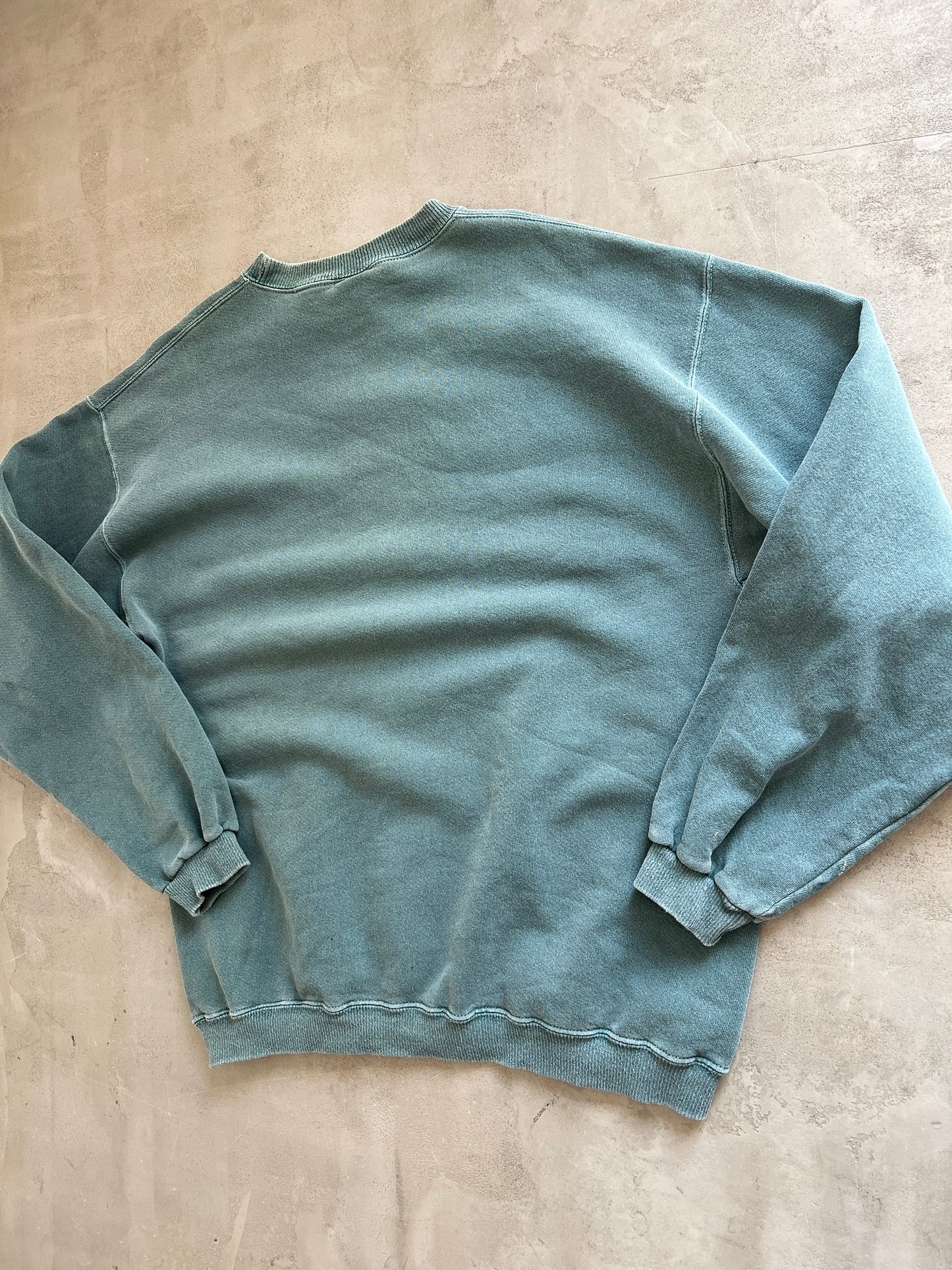 TEAL MICROSOFT WINDOWS SWEATER - 2000S - L/XL