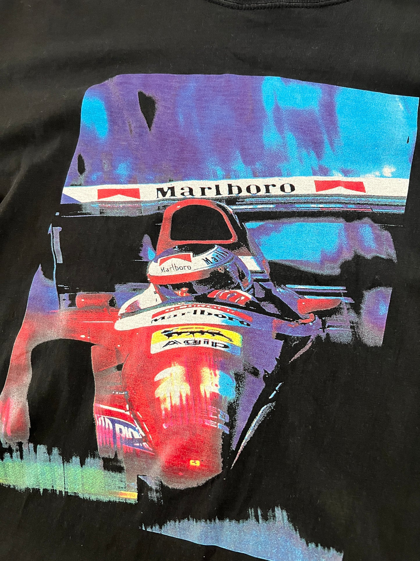 BLACK MARLBORO F1 RACING TEE - 2000S - L
