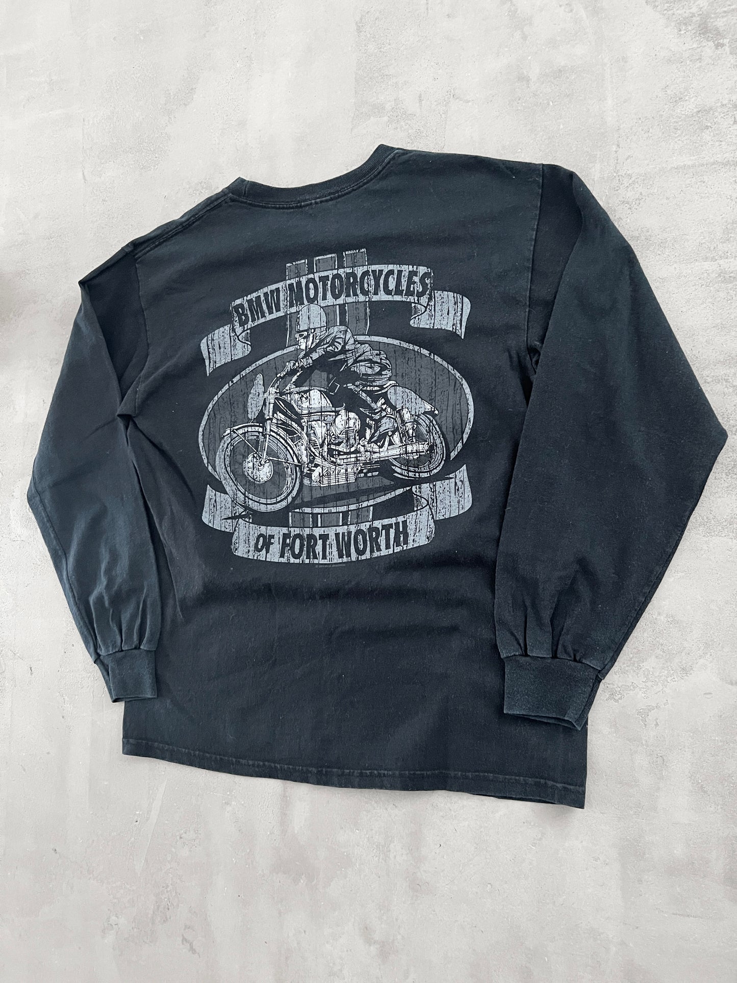 FADED BLACK BMW LONGSLEEVE - 2000S - S