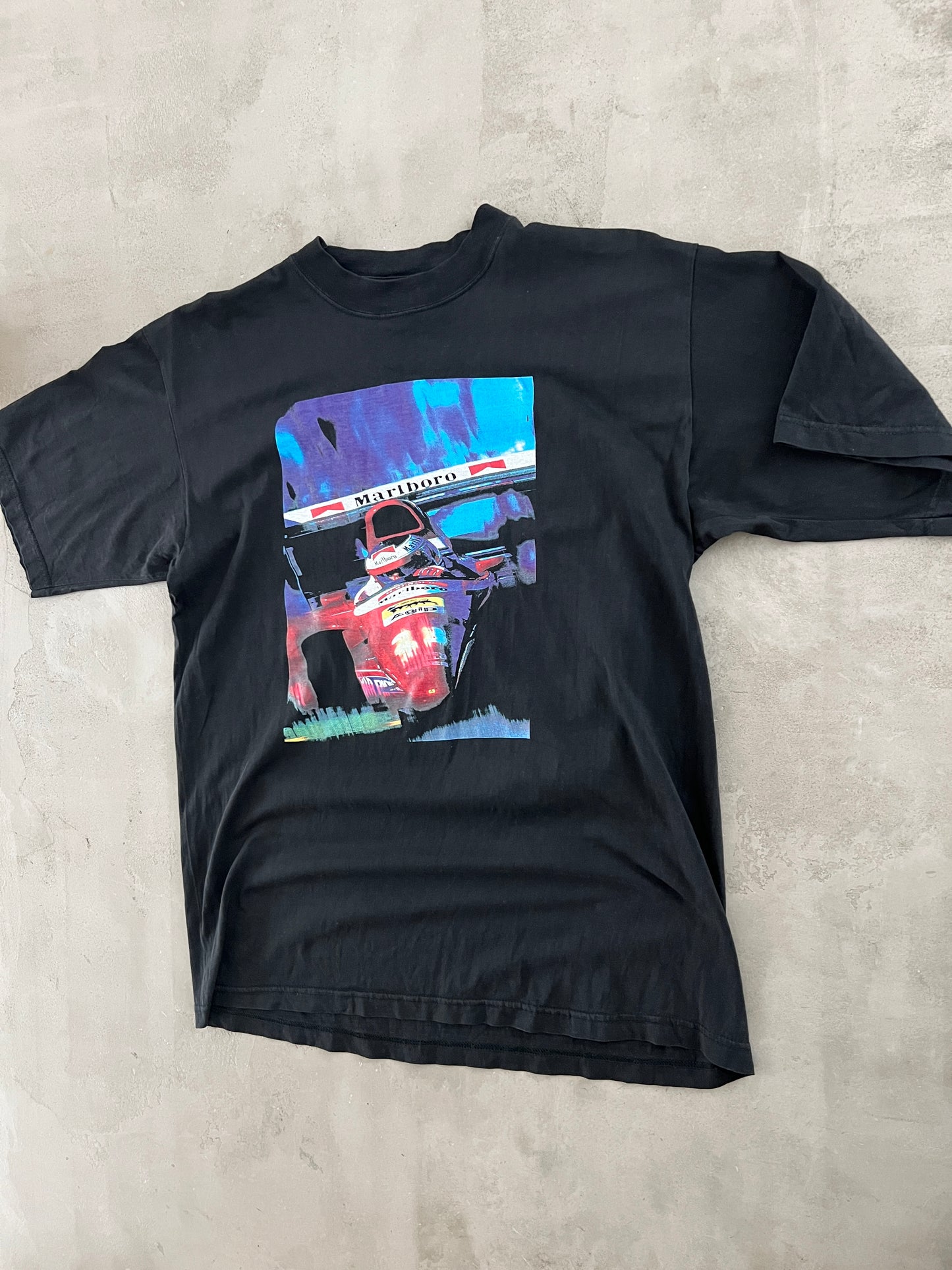 BLACK MARLBORO F1 RACING TEE - 2000S - L
