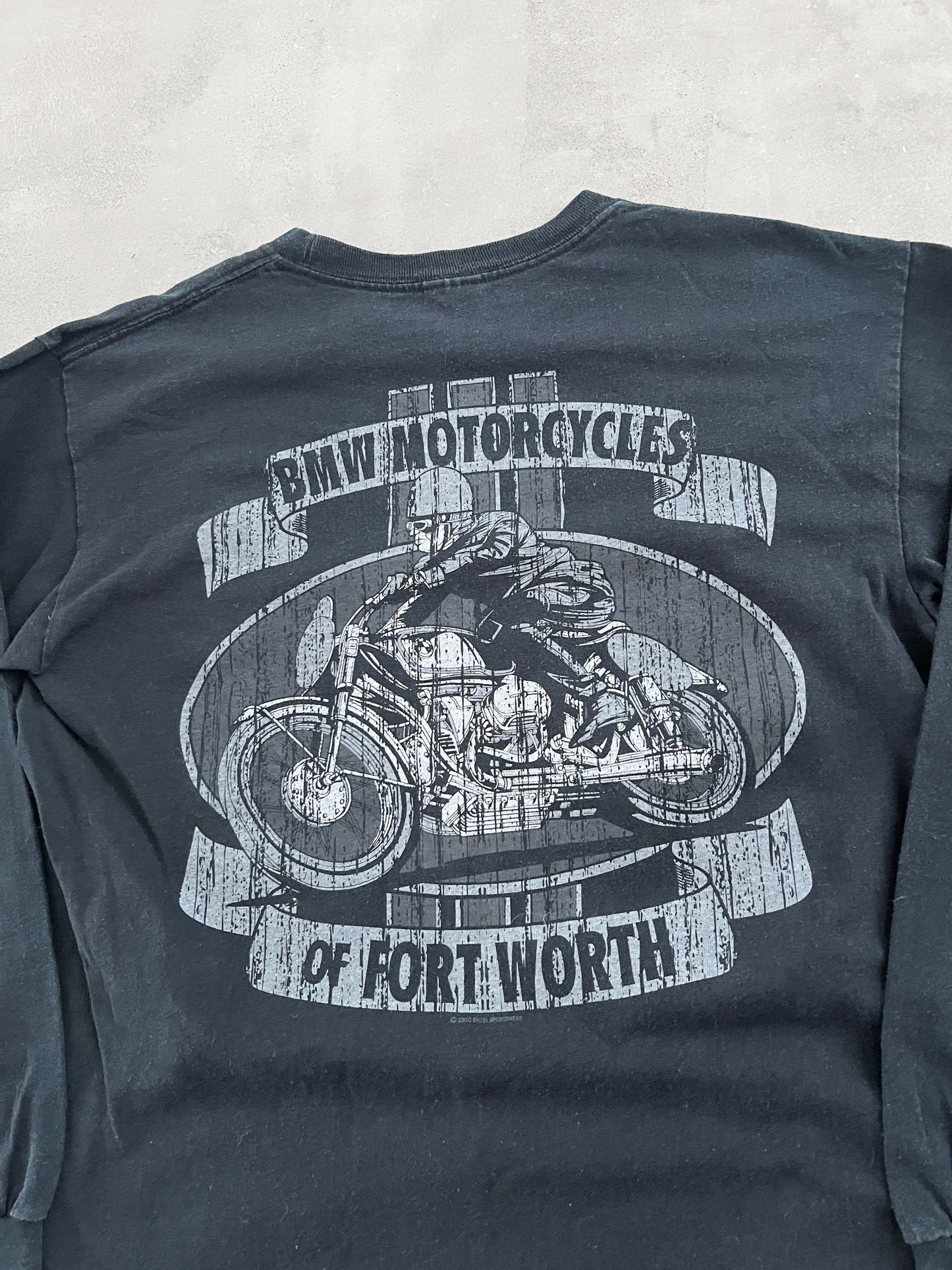 FADED BLACK BMW LONGSLEEVE - 2000S - S