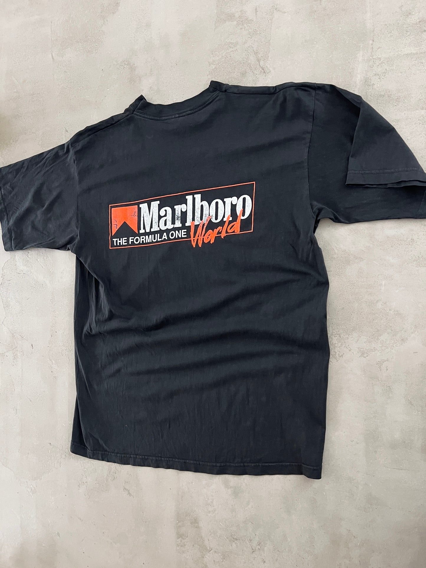 BLACK MARLBORO F1 RACING TEE - 2000S - L