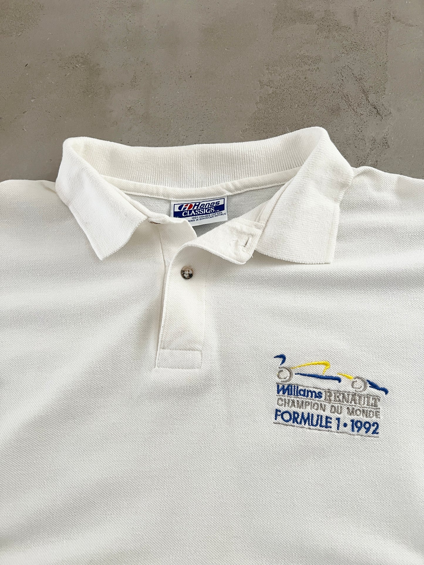 WHITE WILLIAMS RENAULT F1 POLO - 1992 - S