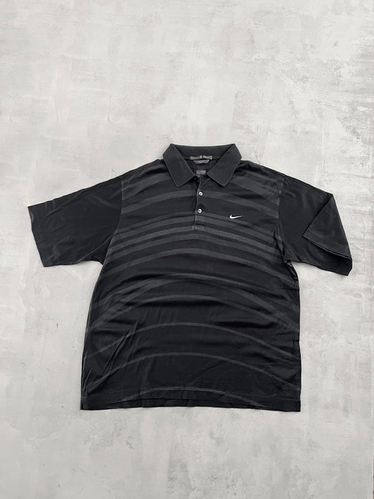 BLACK NIKE GOLF TIGER WOODS POLO - 2000S - L