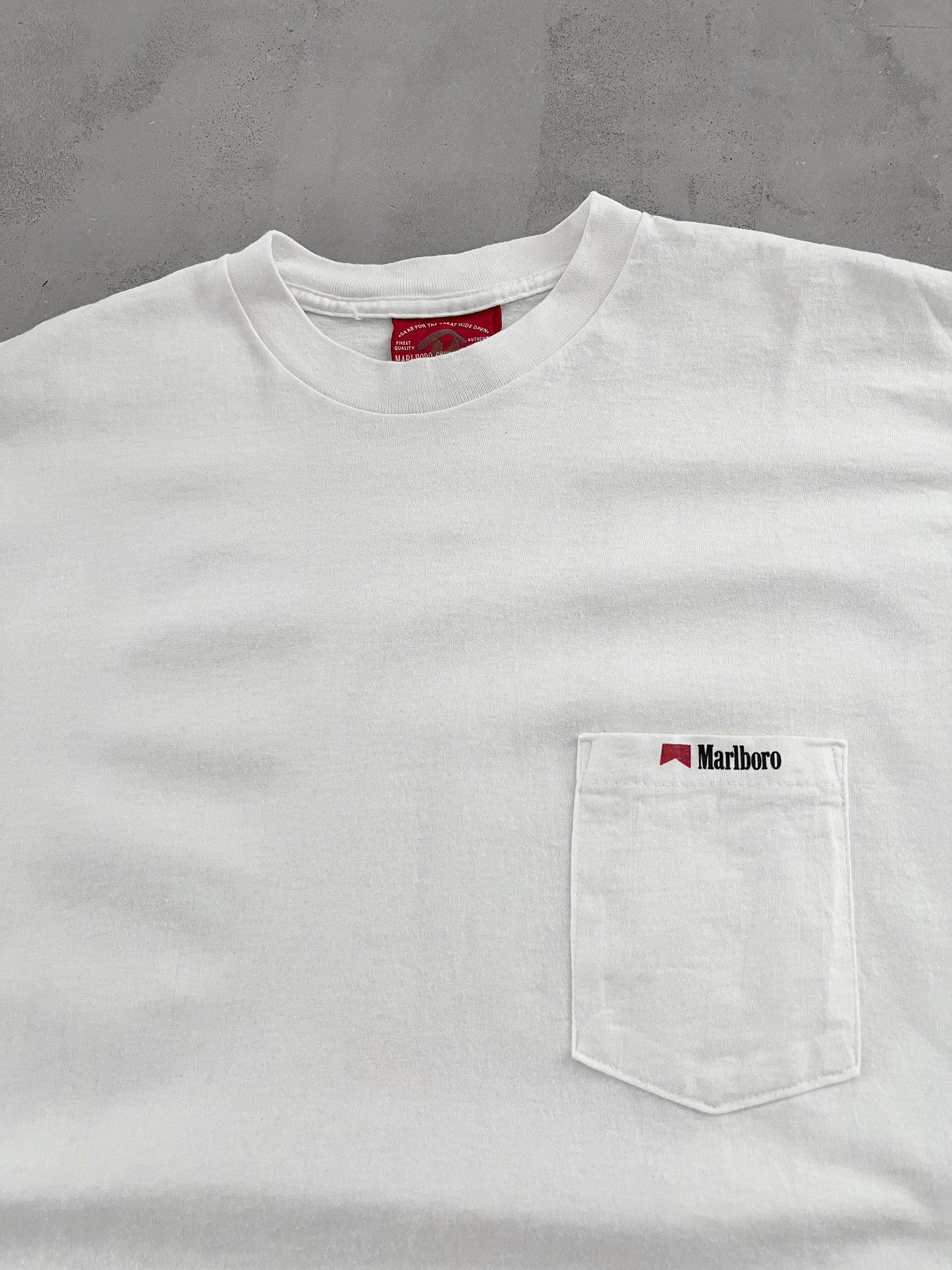 WHITE MARLBORO PROMO TEE - 1990S - L
