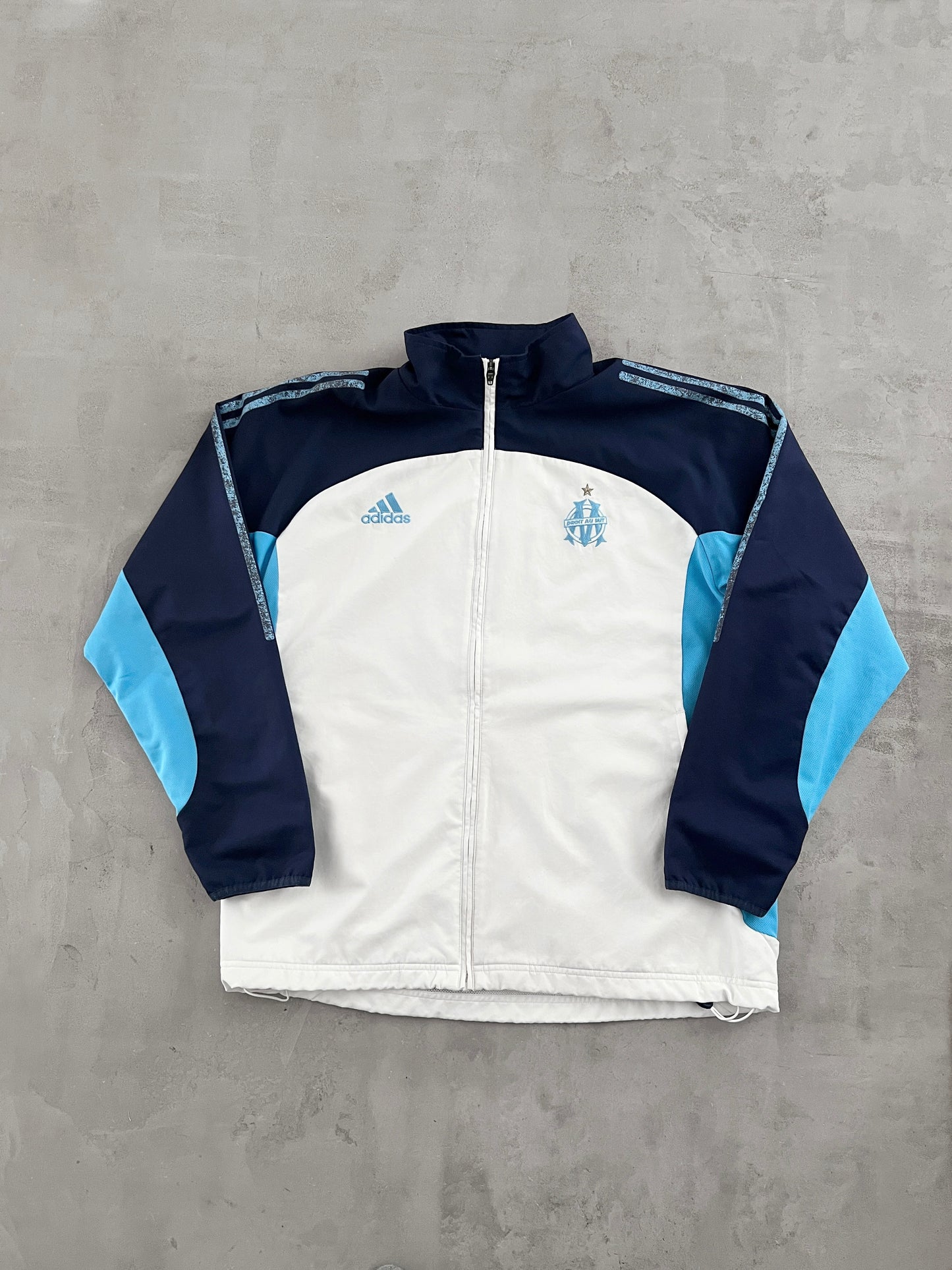 WHITE MARSEILLE TRACK JACKET - 2000S - L/XL