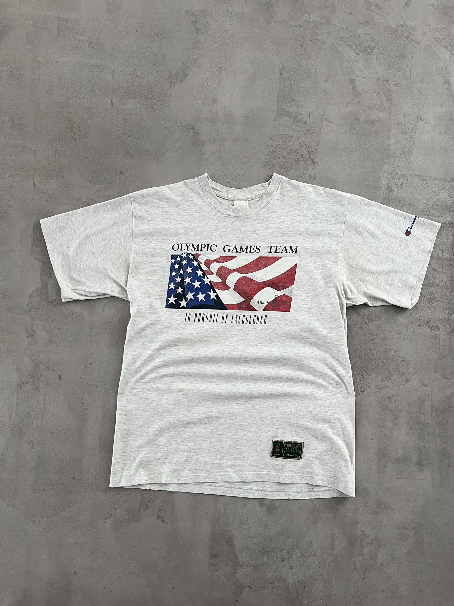 GREY OLYMPIC GAMES USA TEE - 1996 - M