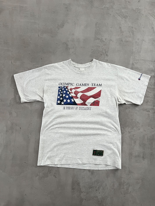 GREY OLYMPIC GAMES USA TEE - 1996 - M