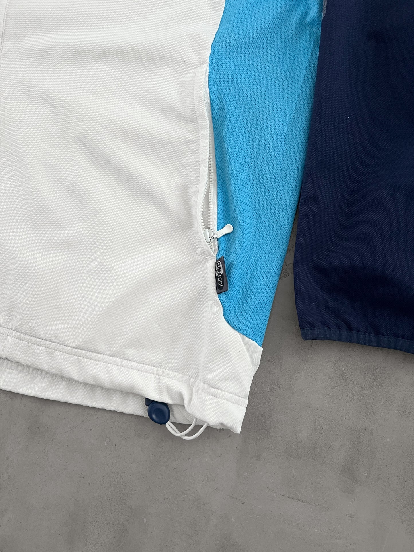 WHITE MARSEILLE TRACK JACKET - 2000S - L/XL