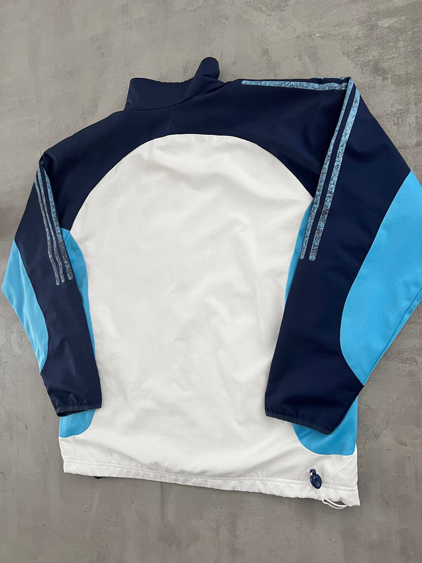 WHITE MARSEILLE TRACK JACKET - 2000S - L/XL