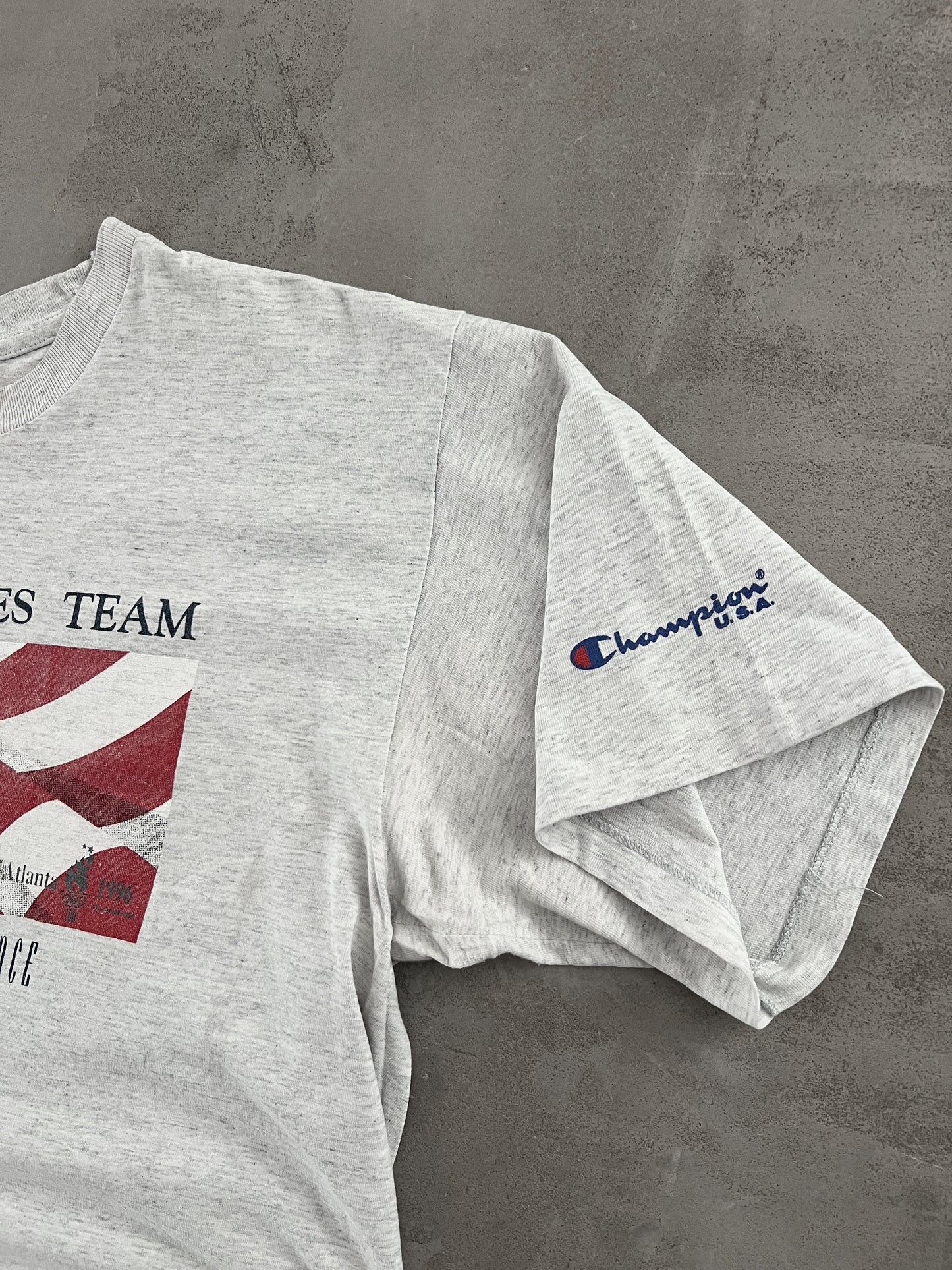 GREY OLYMPIC GAMES USA TEE - 1996 - M