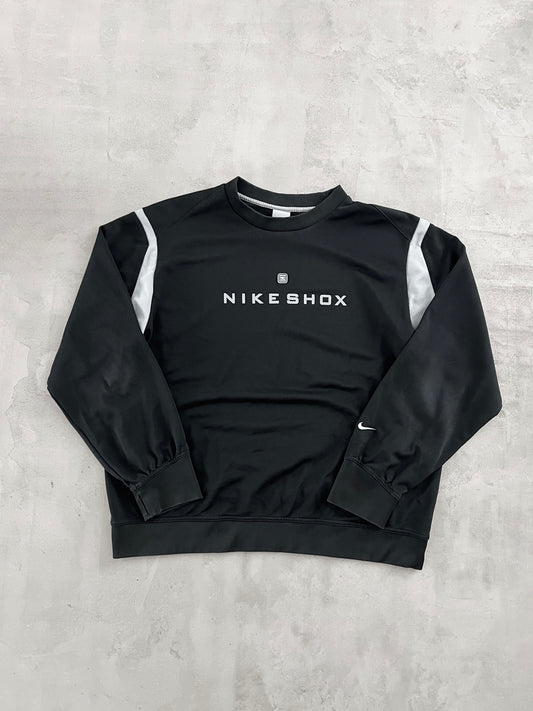 BLACK NIKE SHOX SWEATER - 2000S - L