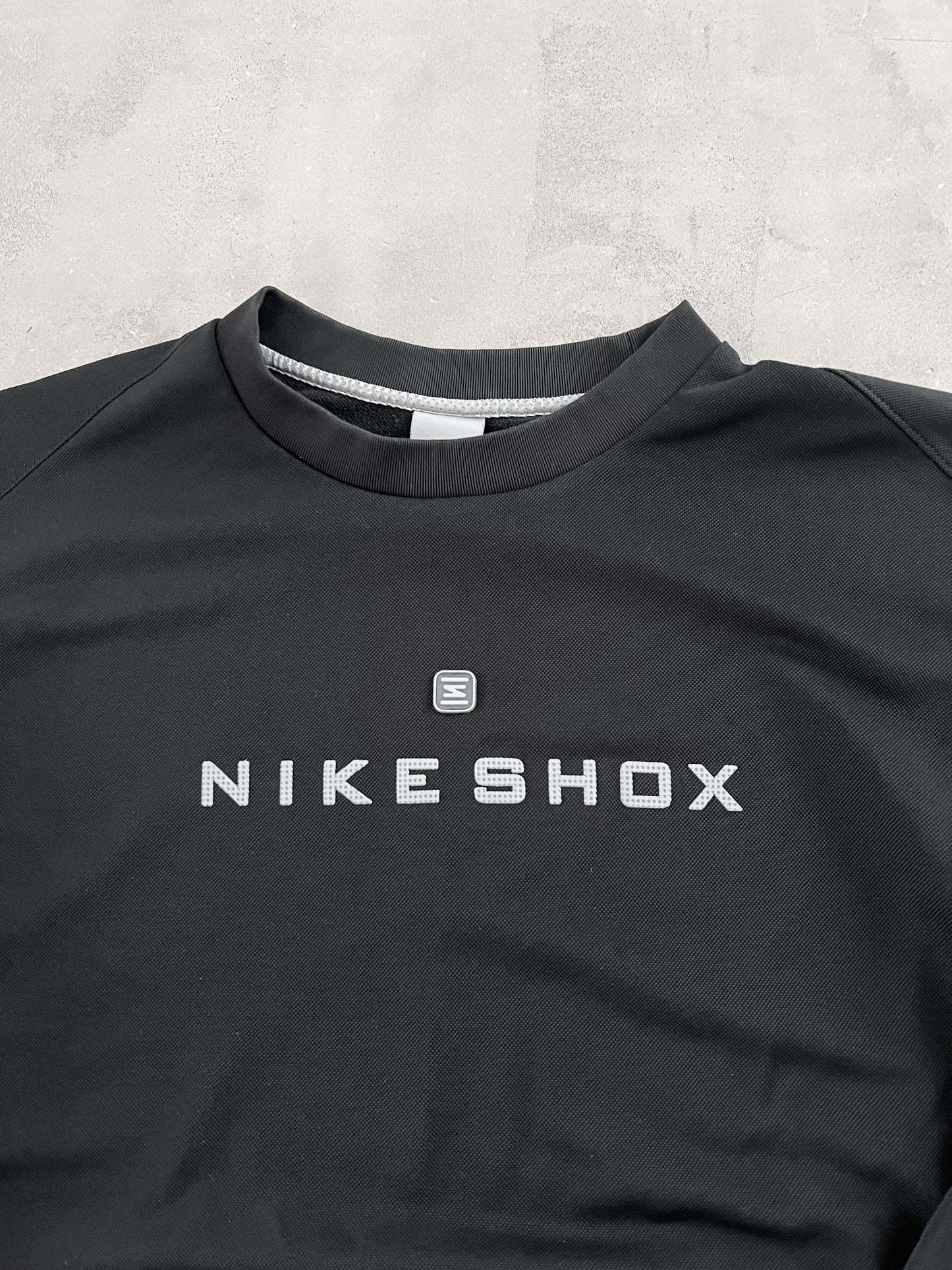 BLACK NIKE SHOX SWEATER - 2000S - L