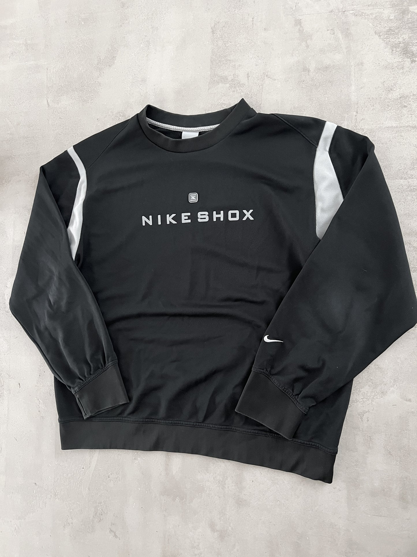 BLACK NIKE SHOX SWEATER - 2000S - L