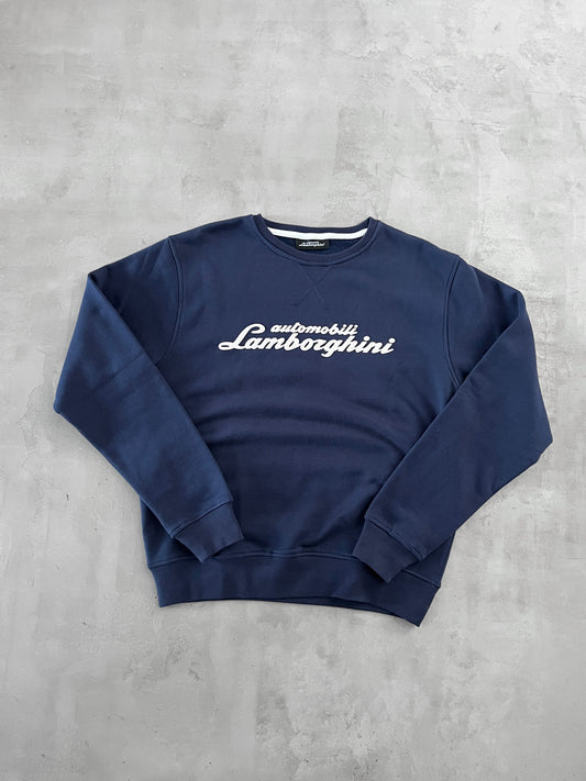 NAVY LAMBORGHINI SWEATER - 2000S - L